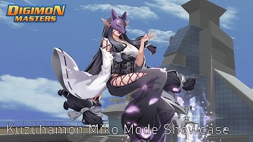 Kuzuhamon Miko Mode showcase  Digimon Masters Online