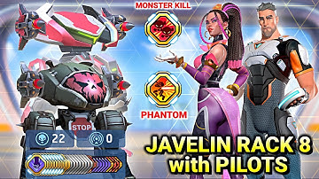 Pilot + Javelin Rack 8 with Stalker - Lancer | Phantom - Mech Arena