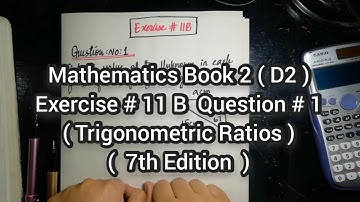 Mathematics Book 2 (D2) |  7th Edition | Exercise # 11 B | Q # 1 | Ifra Syed | in Urdu\Hindi