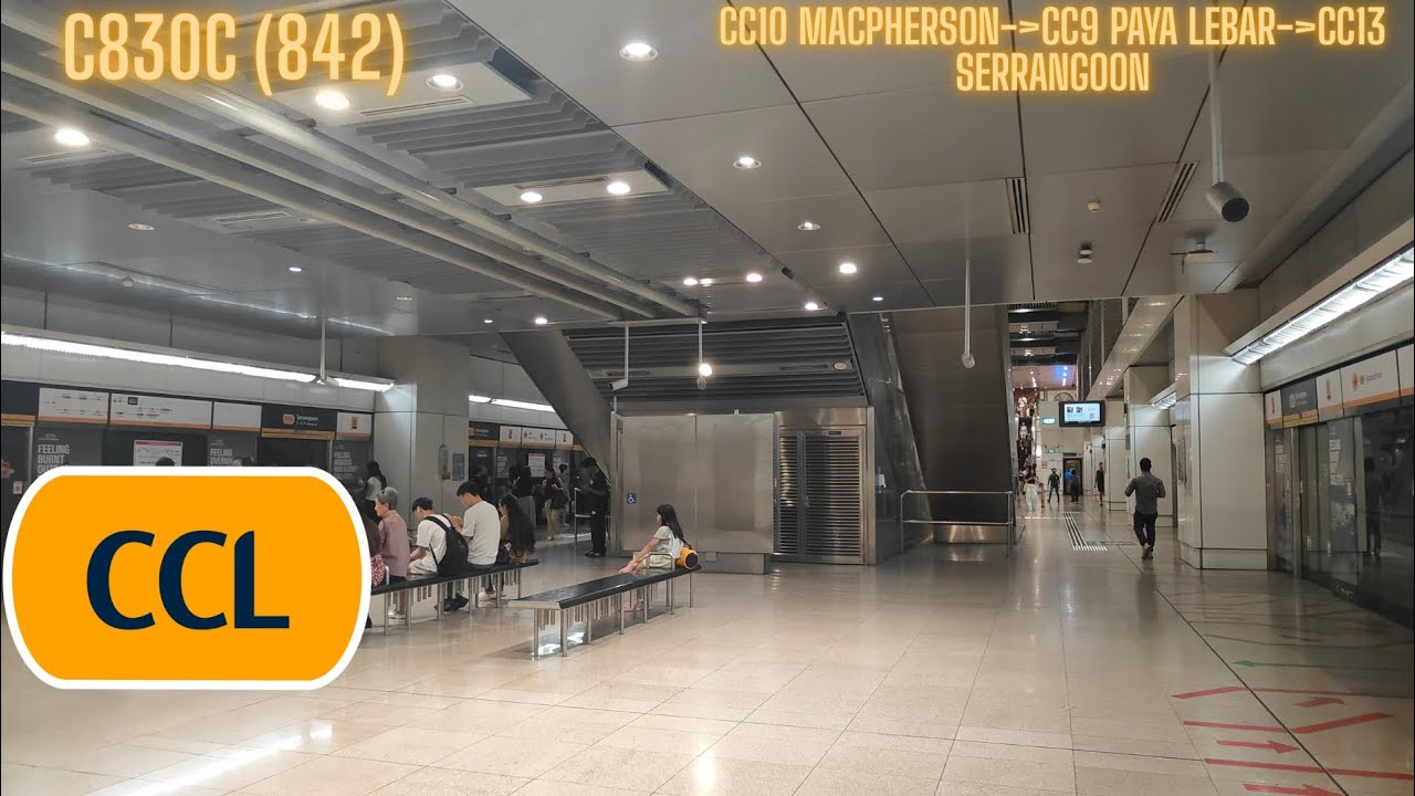 CC10 MacPherson-CC9 Paya lebar-CC13 serangoon  Alstom Metropolis C830C [842] CCL Service adjustment 