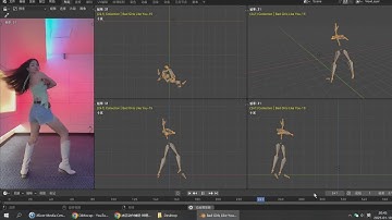 AGI Mocap Blender webcam or video depth estimation real-time motion capture Bad Girls Like You