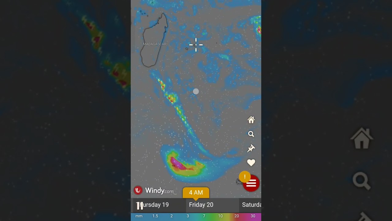 Rain Forecast of TROPICAL CYCLONE GEZANI for the next 4 days from 18th Feb @4.30am GMT - Windy.com