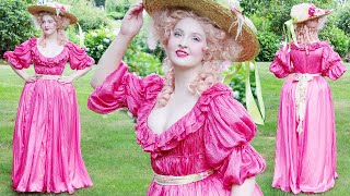 Making a PINK Chemise a la Reine! | Sewing an 18th Century Inspired Dress