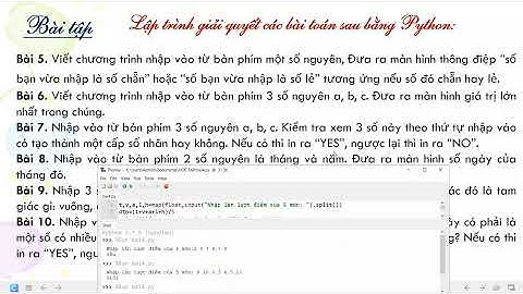 Ôn tập: Cấu trúc rẽ nhánh IF - ELIF - ELSE với PYTHON | Tin học 11