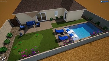 Gibney Backyard Oasis- Thunderbird Pools and Spas- ThunderScapes
