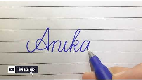 Name "Anika" in Cursive Writing||JoiningWriting||Simple||Writingtips||Learn