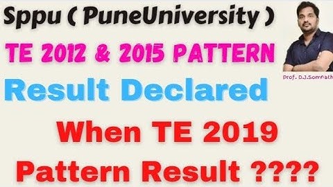 TE 2012 & 2015 Pattern Result Declared | When TE 2019 Pattern Result Declared ???