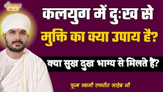 कलयुग में दुःख से मुक्ति का क्या उपाय है? | Swami Ranjeet | क्या सुख दुख भाग्य से मिलते हैं?