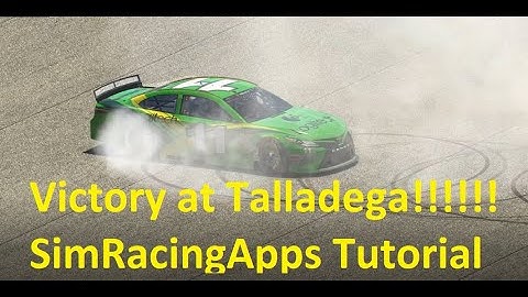 SimRacingApps Setup Test Tutorial 1st Place Carb Cup At Talladega 8 6 19