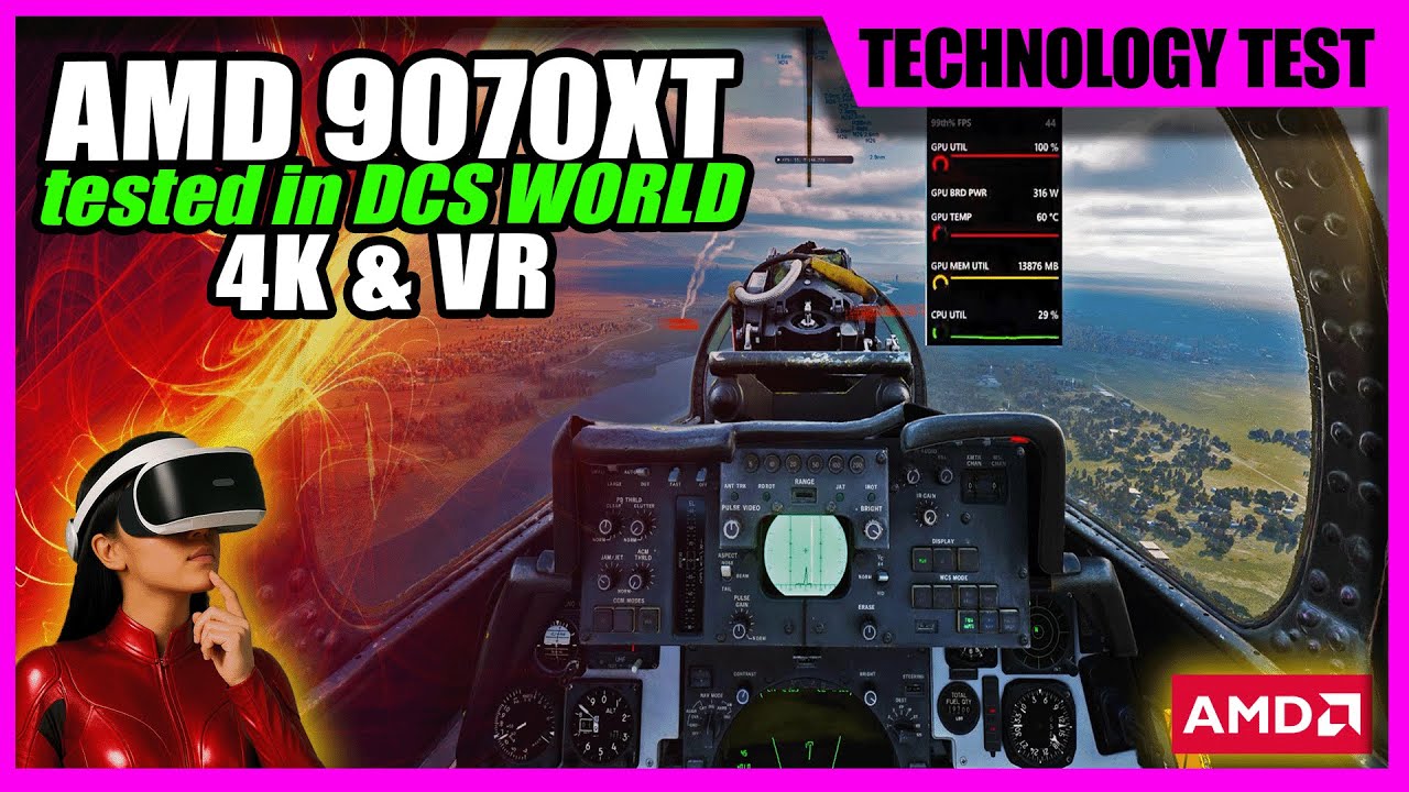 DCS World 9070XT Performance Test | 4K &VR | Digital Combat Simulator