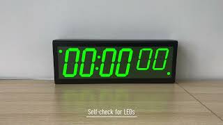 4" x 6 Digit NTP IP Clock, Network Synchronized, Green LEDs, Black Metal Casing screenshot 5