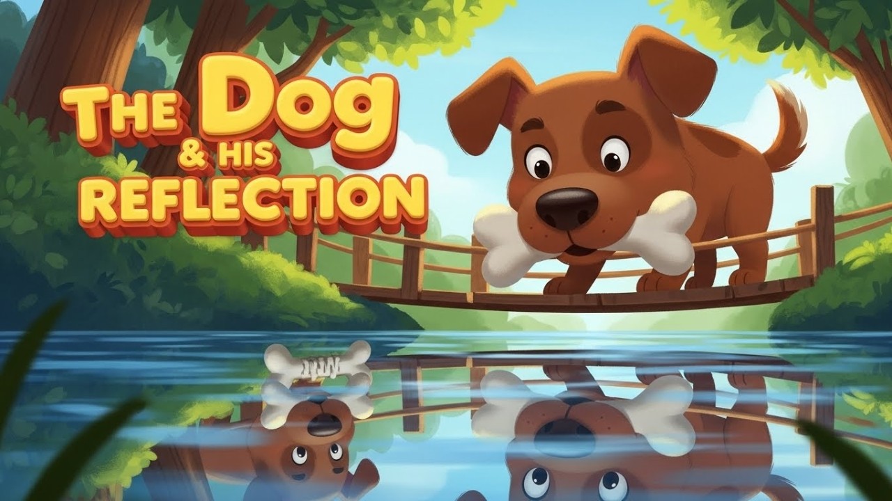 The Dog & His Reflection 🐾 | Short Moral Story for Kids | WeeStar ...
