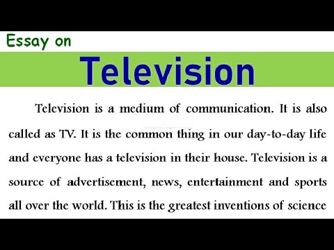 television essay in 100 words