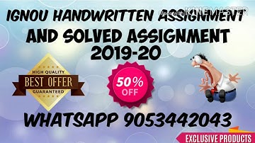 BSKC 131 SOLVED ASSIGNMENT 2019-20 || IGNOU