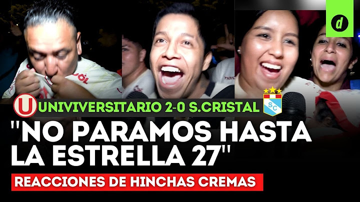 🔴 UNIVERSITARIO 2-0 SPORTING CRISTAL: las REACCIONES de los HINCHAS CREMAS ante el TRIUNFAZO en Ate