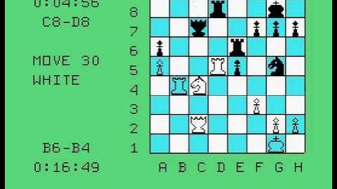 Chess - Matthew Doucette vs. [TI-99/4A] Video Chess [Novice] (1-0)