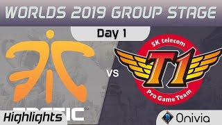 FNC vs SKT Highlights Worlds 2019 Group Stage Fnatic vs SK Telecom T1 by Onivia