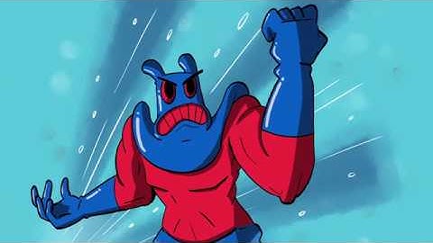 Drawing Man Ray from Spongebob