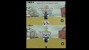 Werewolf VS Vampire //Speed Comparison #roblox #deadrails