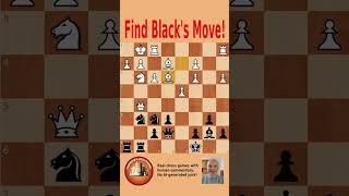Can You Find Black's Brilliant Winning Move? #Chess #Shorts #ChessBrilliancy