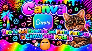 Canva : How To Add Elements and Extra Features | Teacher Tator #canva #teachertator #rissyrawr screenshot 4
