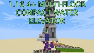Minecraft 1.16.4+ Compact Multi-Floor Water Elevator (with tutorial)