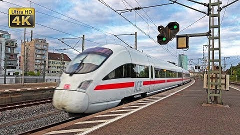 Frankfurt (Main) Süd - 30 minutes 4K [Ultra HD] video of ICE, IC, RB, freight and S-Bahn trains