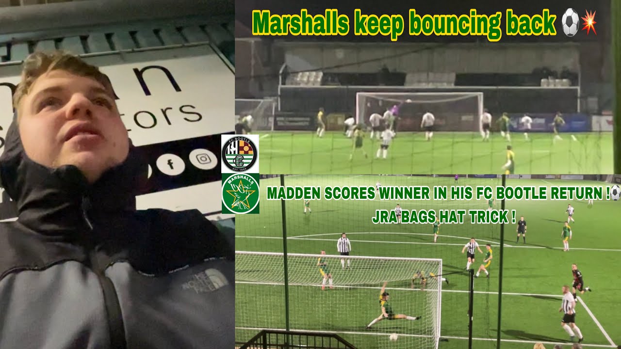 Fc Bootle 4-3 Marshalls matchday vlog *Jra hat trick in 7 goal thriller!*