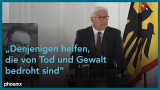 Bundespräsident Steinmeier zur Ermordung von Zentrumspolitiker Matthias Erzberger vor 100 Jahren