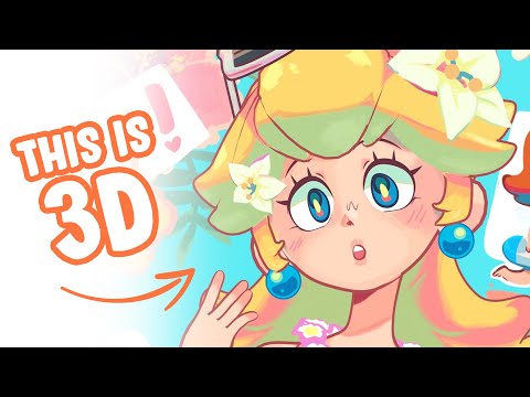 Getting that 2D look in 3D! 🍑