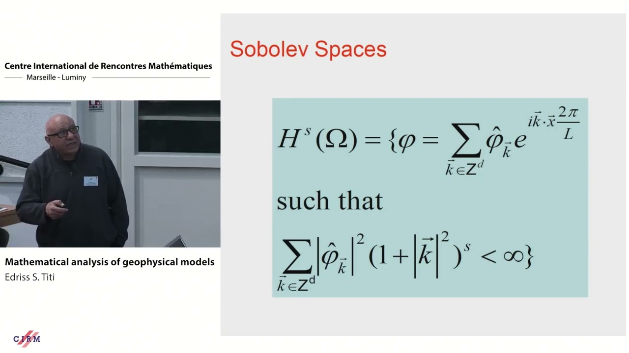 Edriss Titi: Mathematical analysis of geophysical models