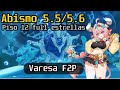 Abismo 5.5/5.6 Piso 12 full estrellas Varesa F2P + Mavuika melt - Genshin Impact