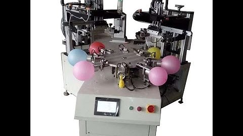 Fully Automatic Two Color Balloon Screen Printing Machine,Automatic Balloon Screen Printer