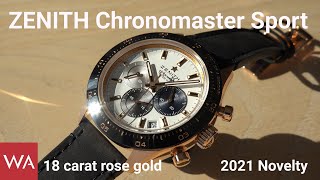 ZENITH Chronomaster Sport 18 carat rose gold. New Model 2021.
