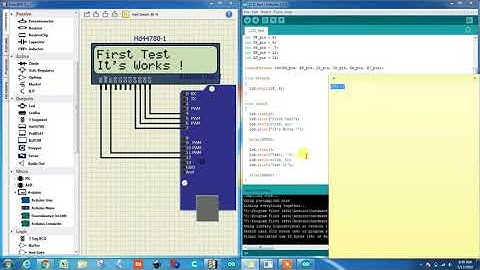 LCD 16x2 Arduino SimulIDE