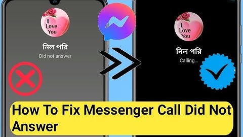 How To Fix Messenger Call Did not answer Problem (2024) Fix Call Did not answer in Messenger