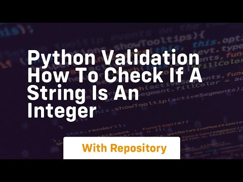 python validation how