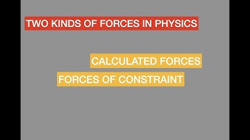 Calculated vs. Forces of Constraint