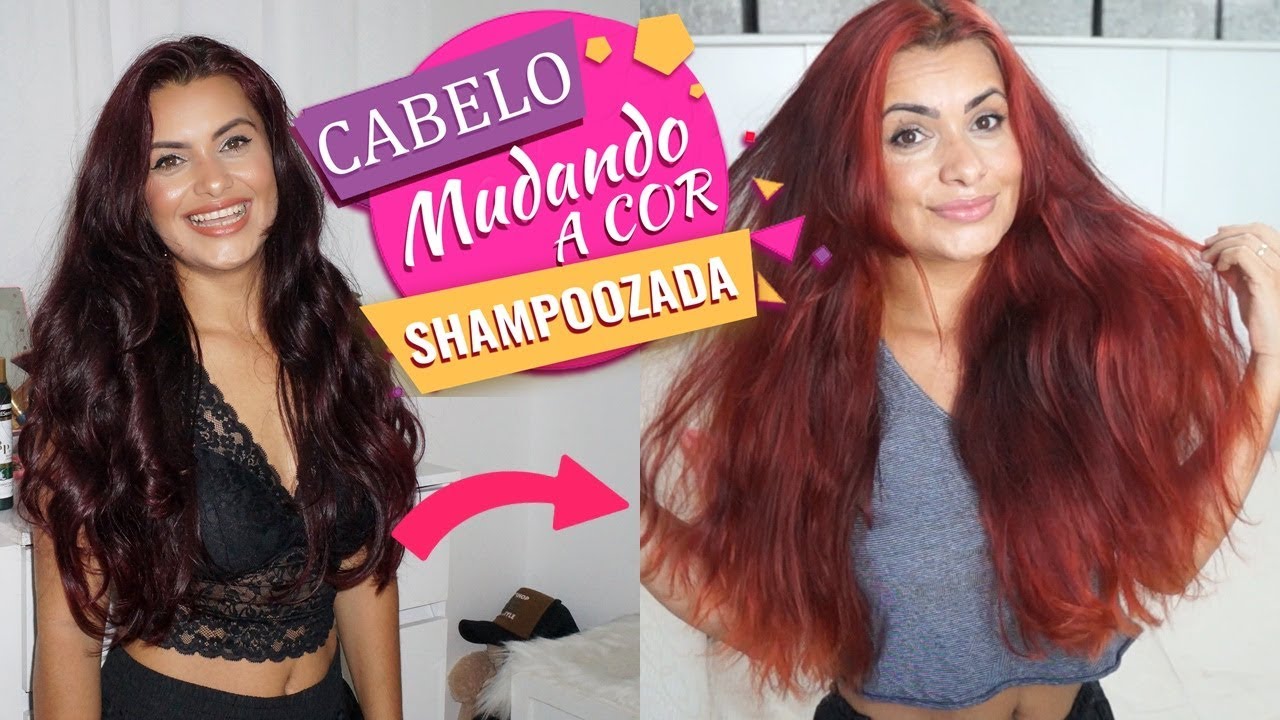 SHAMPOOZADA E RECONSTRUÇÃO 1ª ETAPA MUDANDO A COR DO CABELO - YouTube
