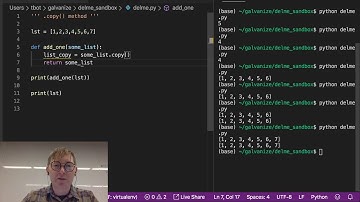 List Functions and Methods - .copy() method
