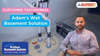 Adam in Weymouth, MA Uses DryZone to Solve Wet Basement Issue