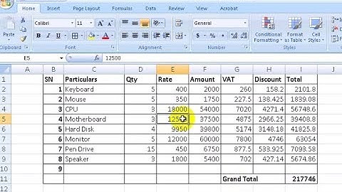 Excel Exercise #1 |  Learn Basic Excel Skills For Beginners First Part | Silent Video