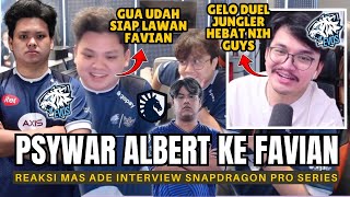 ALBERTT SIAP LAWAN FAVIAN! PSYWAR EVOS ALBERTT UNTUK TLID FAVIAN DI ESL SNAPDRAGON PRO SERIES!