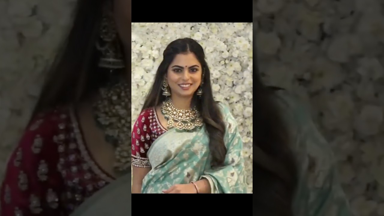 Isha Ambani Radiates Grace in a Simple Saree 🌼 | Elegance in Simplicity 💫