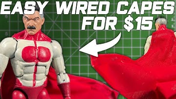 How to Make Custom Capes for Action Figures! (Posable Capes)