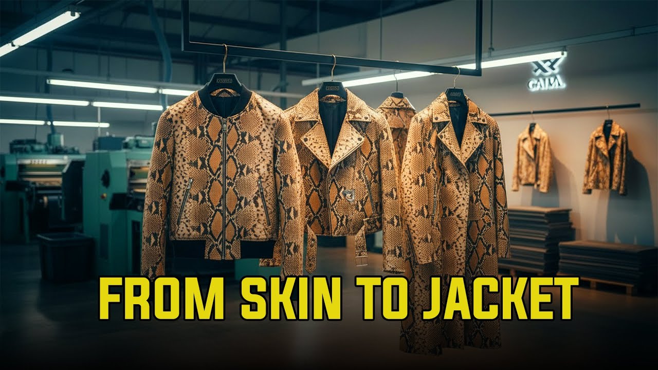 How Snake Skin Becomes a Luxury Jacket | Inside Automated Leather Factories