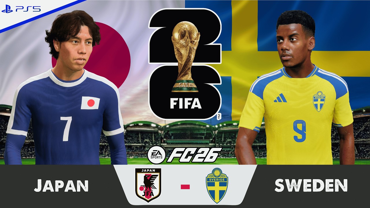 Japan vs Sweden | FIFA World Cup 2026 - Group F | Full Match | FC