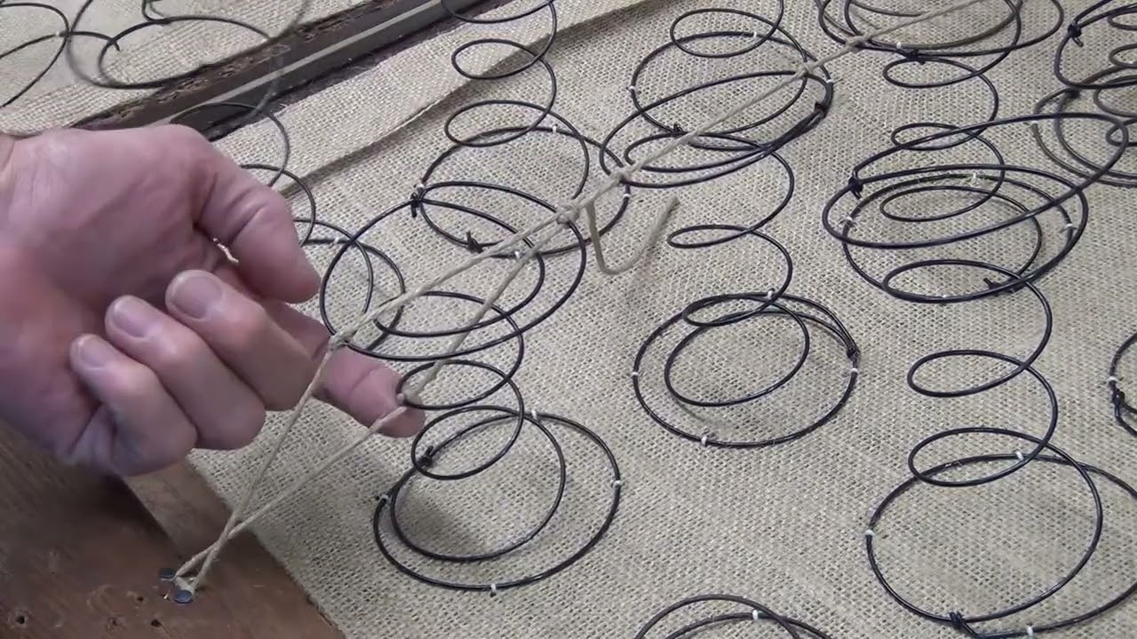 1880's Sofa Restoration - Back Springing