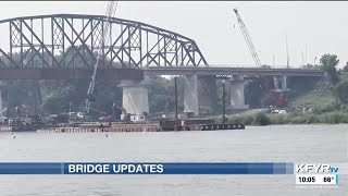 BNSF making progress on new bridge crossing the Missouri River