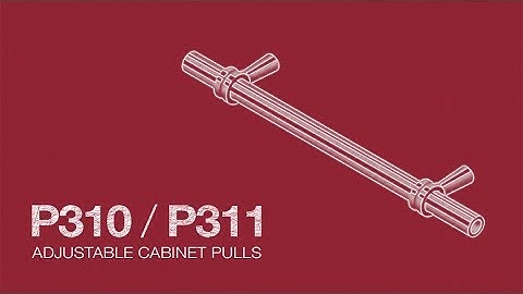 Deltana Adjustable Cabinet Pulls Instructions Video